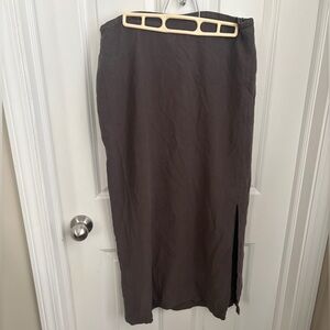 Eileen Fisher Charcoal Midi Skirt